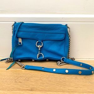 Turquoise Rebecca Minkoff crossbody bag
